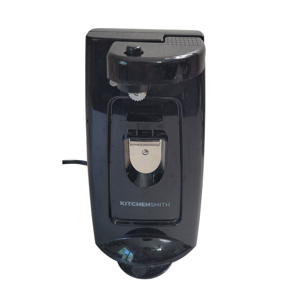 KitchenSmith Tall Electric Can Opener 72813A1 Black Excellent Knife Sharpener
